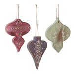 Melrose Wood Finial Ornament (Set of 6)