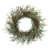 Melrose Pine Cone Berry Wreath 26