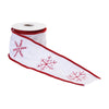 Wired Red Snowflake Ribbon
