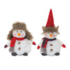 Indoor Plush Snowman Set
