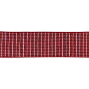 Classic Red and Gold Stripe Ribbon – Wired Christmas Décor