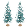 Turquoise Holiday Pine Trees – 48" Decorative Set by Melrose