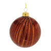 Melrose Amber Glass Ball Ornament (Set of 12)