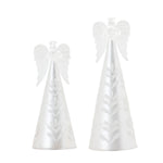 Melrose Frosted Glass Angel Ornament (Set of 2)