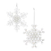 Melrose Clear Acrylic Snowflake Ornament (Set of 24)