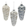 Melrose Beaded Glass Pinecone Ornament (Set of 12)