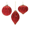 Melrose Ribbed Mercury Glass Ornament (Set of 6)