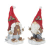 Melrose Winter Gnome on Skis Figurine (Set of 2)