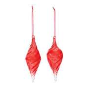 Christmas Swirl Drop Ornaments – Set of 12