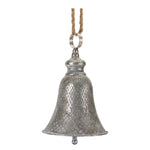 Melrose Rustic Metal Bell Ornament (Set of 2)