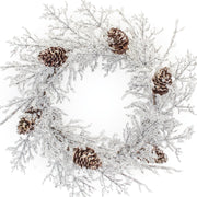 Shimmering Iced Branch Christmas Door Wreath