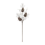 Iced Pinecone Twig Branch 