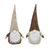 Melrose Plush Beige Gnome Shelf Sitter (Set of 2)