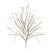 Silver Glitter Pine Tinsel Branches – Set of 2