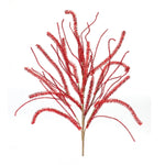 Glittered Red Pine Tinsel Branches – 32"H Christmas Decorative Stems, Shimmering Holiday Sprays (Set of 2) by Melrose