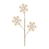 Melrose Wood Snowflake Spray (Set of 6)