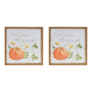 Fall Kitchen Sign Set 15.75 in MDF Fir Wood Pumpkin Script 15.75 x 0.75 By Melrose