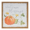 Autumn Entryway Sign Set 15.75 in Fir Wood MDF Pumpkin Watercolor 15.75 x 0.75 By Melrose