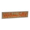 Modern Rustic Autumn Sign – Set of 1, 7.5"H Brown Orange – By Melrose