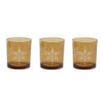 Melrose Glass Snowflake Votive Candle Holder (Set of 3)