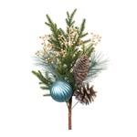 Melrose Pine Spray w/Ornament (Set of 2)