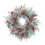 Melrose Pine Berry Cone Wreath 27"D