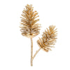 Melrose Glittered Pine Cone Spray (Set of 2)