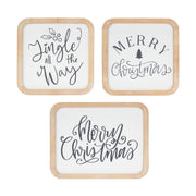 christmas plaque set