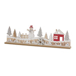 Melrose Wood Winter Cabin Christmas Countdown 17.75"L