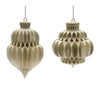 Melrose Champagne Finial Ornament (Set of 6)