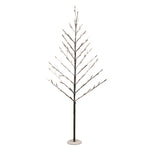LED Twig Tree Plastic Copper 38 in Height Black Silver Finish For Indoor Decor By Melrose