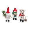 Melrose Plush Santa Snowman and Moose (Set of 3)