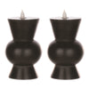 Simplux LED Designer Candle Set – Wax & Plastic – 3.5 x 5.5 Inch, 4 & 8 Hr Timer, Set of 2 By Melrose