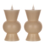 Melrose Simplux Designer LED Candle with remote (Set of 2)