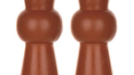 LED Accent Candle Pair With Timer 8.5 Inch Height For Cozy Home Lighting Orange By Melrose