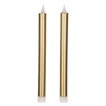 Melrose Simplux Designer LED Taper Candle with remote (Set of 2)