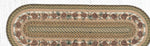 Eco-Friendly Lodge Stair Tread – Oval Rug with Pinecone Artwork