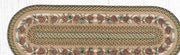 Eco-Friendly Lodge Stair Tread – Oval Rug with Pinecone Artwork
