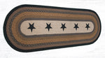 Earth Rugs OP-99 Country Star Runner – Farmhouse Oval Patch Rug