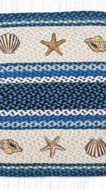 beach house oval braided rug 27x45