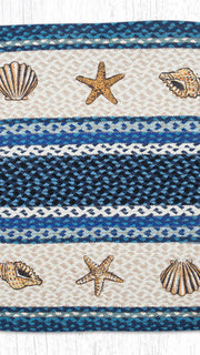 beach house oval braided rug 27x45