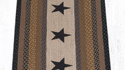 Rustic Pinecone and Needles Oval Jute Patch Rug 27