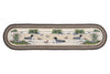 Lodge-Style Runner – Earth Rugs 2'x8' Oval Jute Rug with Hand-Stenciled Loons