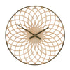 Brown Lattice Wall Clock 23.75 Inch Height For Dining Room Or Office By Melrose