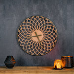 Rustic Modern Wall Clock 23.75 Inch Height For Entryway Display By Melrose