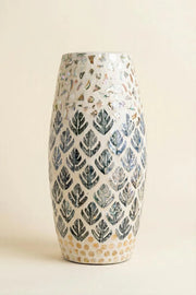 capiz shell vase