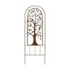 Iron Garden Tree Screen 47.5"H Set of 2 With Detailed Branches And Bird Accents By Melrose
