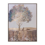 Melrose Framed Tree and Rabbit Print 15.5"H