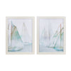 Melrose Framed Watercolor Sailboat Print (Set of 2)