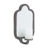Classic iron and glass wall candle sconce set